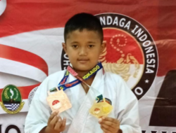 Azriel Muhammad Azka Siswsa SDN Situgede Juara 3 Kejurnas Karate Piala Ketua MPR RI