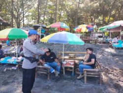 Antisipasi Lonjakan Wisatawan, Sat Polairud Polres Sukabumi Laksanakan Pengamanan Objek Wisata Pesisir Pantai