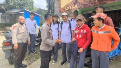 Antisipasi Tawuran Pelajar, Polisi Gelar Patroli dan Sweeping Pelajar di Caringin