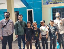 Sempat Dilaporkan Hilang Oleh Keluarganya, Empat Anak Ditemukan Polisi dan Dipertemukan Dengan Keluarganya