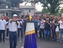 Api Obor Porprov XIV Jawa Barat Diambil dari Puncak Bongkok Gunung Sawal Kabupaten Ciamis