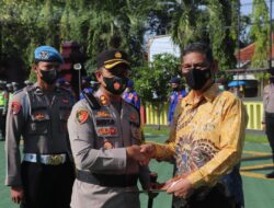 Di Polres Sukabumi, Dua Personil Naik Pangkat dan Satu Kapolsek Pensiun