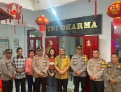 Pastikan Perayaan Imlek 2023 di Sukabumi Aman Dan Nyaman, Kapolres Sukabumi Tinjau Vihara Tri Dharma Cibadak
