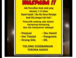 Polisi Tegaskan Informasi Penculikan Anak SD di Wilayah Cibadak Sukabumi Adalah Hoax