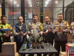 Polres Sukabumi Sita Ratusan Botol Miras, Malam Pergantian Tahun Aman
