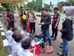 Diduga Akan Tawuran, 8 Pelajar Diamankan Polres Sukabumi.