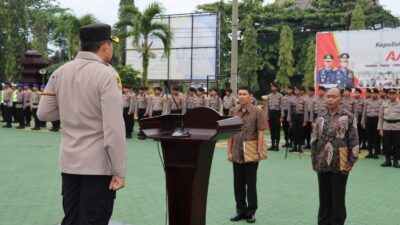 Kapolres Sukabumi Lepas 3 Perwira Yang Memasuki Masa Purna Bakti