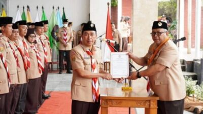 Ade Suryaman Dilantik Jadi Ketua Kwarcab, Bupati Sukabumi : Lakukan Pembinaan Sesuai Karakter Dan Topografi