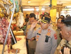 Sidak Pasar, Kapolres Sukabumi : Secara Umum Stok Pangan Aman, Jangan Ada Penimbunan