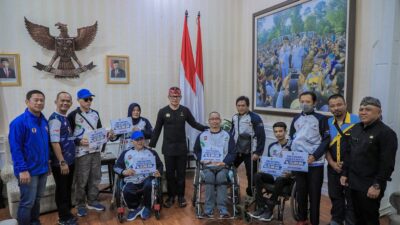 Atlet Paralympic Kota Bogor Peraih Medali di Peparda VI Jawa Barat 2022 Terima Bonus