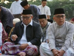 Bupati dan Wakil Bupati Sukabumi Laksanakan Shalat Idul Fitri di Pelataran Masjid Agung Palabuhanratu. Simak Amanatnya !!