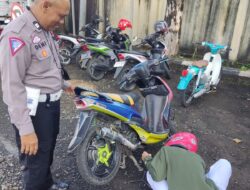 Ratusan Sepeda Motor Berknalpot Brong di Sukabumi Terjaring Razia