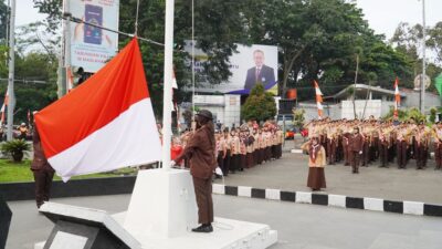 Rangkaian FMP 2023, Kwarcab Pramuka Kota Bogor Dapat Kepercayaan Pengibaran dan Penurunan Bendera