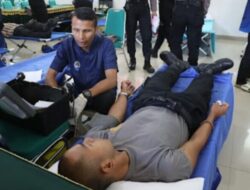 Rangka Hari Lalu Lintas, Polres Sukabumi Gelar Donor Darah