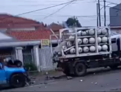 Dua Korban Tewas Akibat Colt Diesel Muatan Gas Meledak di Karangtengah Sukabumi