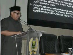 Bupati Sukabumi Sampaikan Nota Pengantar Raperda APBD 2024 pada Rapat Paripurna DPRD