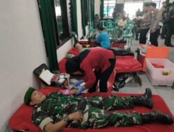 Peringati Hari Juang TNI AD Ke-78, Kodim 0607 Sukabumi Gelar Donor Darah