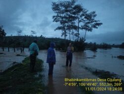 50 Ha Sawah Siap Tanam di Desa Cijulang Jampangtengah Teredam Banjir