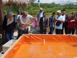 Bupati Sukabumi Luncurkan Program Sistem Budidaya Sidat Tersegmentasi Di Ponpes Assalam