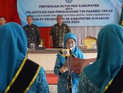 Yani Jatnika Lantik Tim PAAREDI CEKAS Tingkat Kecamatan se-Kabupaten Sukabumi