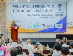 Bima Arya Saksikan Pelantikan DPC IKA Undip Bogor, Ajak Kolaborasi Dengan Pemkot Bogor