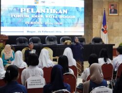 Sekda Lantik 30 Pengurus Forum Anak Kota Bogor Periode 2024-2026