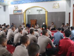 Tingkatkan Karakter Porsonil dan Sambut Bulan Ramadhan, Polres Sukabumi Gelar Rutinan Binrohtal