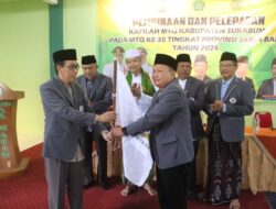 Lepas Kafilah MTQ ke Tingkat Jabar, Sekda Sukabumi : Bertanding dengan Optimal dan Junjung Sportiivitas