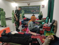 Peduli Kemanusiaan, Kodim 0607/Kota Sukabumi Gelar Donor Darah Jelang HUT Kodam III/Siliwangi Ke-78