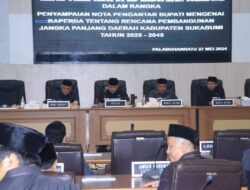 Rapat Paripurna DPRD Kab Sukabumi, Penyampaian Nota Pengantar Bupati Tentang Rapeda RPJPD 2025-20245