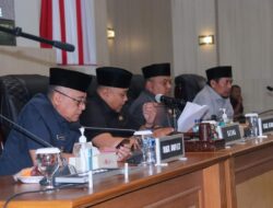 DPRD Kab Sukabumi Gelar Paripurna, Sampaikan Pandangan Umum Fraksi dan Nota Pengantar Bupati