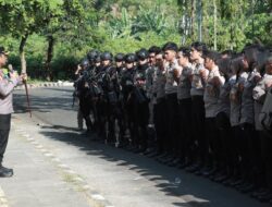 Kesiapan Pengamanan Pilkada Serentak 2024, Polres Sukabumi Gelar Simulasi Sispamkota