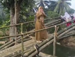 Jembatan Sementara di Desa Bantarpanjang Selesai Dibangun, Akses Aktivitas Warga Kembali Lancar