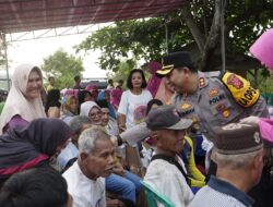 Baksos Polres Sukabumi, Bagikan Ratusan Paket Bingkisan Kepada Warga Nelayan Talanca Loji