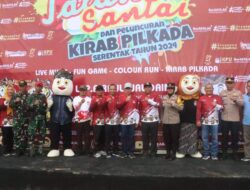 Sekda Sukabumi Lepas Kirab dan Jalan Santai Pilkada 2024