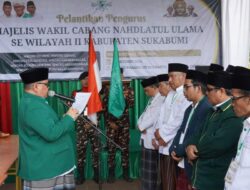 Inilah Pesan Bupati Sukabumi Pada Pelantikan Pengurus MWCNU Wilayah 2