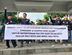 Laskar Fiisabillilah Sukabumi Raya Gelar Aksi Demo, Respon Dugaan Politisasi Agama Oleh Salahsatu Calon dalam Pilkada Kota Sukabumi