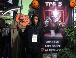 TPS Unik di Kota Bogor, Usung Tema Halloween