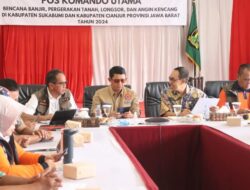 Evaluasi Penanganan Bencana, Kepala BNPB Bersama Pemkab Sukabumi Kembali Gelar Rakor