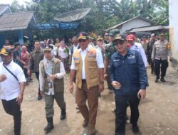 Kepala BNPB Didampingi Wabup Sukabumi Tinjau Pembangunan Hunia Tetap Untuk Korban Bencana
