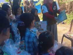 Trauma Healing di Lokasi Terdampak Bencana, Ketua GLN Gareulis Jabar Ajak Anak-anak Bercerita