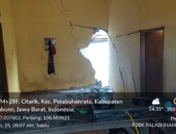 Sembilan Rumah Terdampak Pergeseran Tanah Susulan di Desa Citarik Palabuhanratu