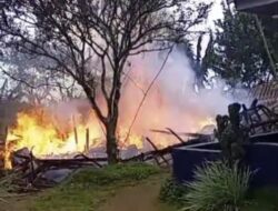 Satu Unit Rumah Di Nyalindung Sukabumi Ludes Terbakar