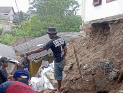Hujan Mengguyur Kota Sukabumi, TPT Ambruk di Tegalwangi Sukakarya Warudoyong