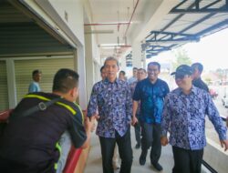 Sidak Revitalisasi Pasar Sukasari, Dedie Rachim Ultimatum Pengembang