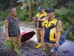 Tinjau Irigasi Lapang Cangehgar, Dinas PU Kab Sukabumi Siapkan Normalisasi Sungai