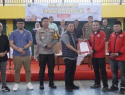 Halal Bihalal dan Curhat Buruh Warnai May Day di Kabupaten Sukabumi