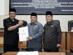 DPRD Kab Sukabumi Sampaikan Rekomendasi atas LKPJ Bupati Sukabumi Tahun Anggaran 2024