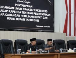 Rapat Paripurna DPRD Kab Sukabumi, Penyampaian Pandangan Umum Terkait Raperda Pembentukan Dana Cadangan Pemilihan Bupati dan Wakil Bupati 2029