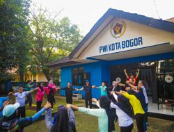 Dihadiri Wali Kota Dedie A. Rachim, PWI Kota Bogor Gelar Senam Sehat dan Cek Kesehatan Gratis